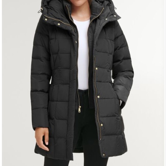 Women's 32" Signature Hooded Taffeta Down Coat 
Cole Haan Signature - Picture 1 of 11